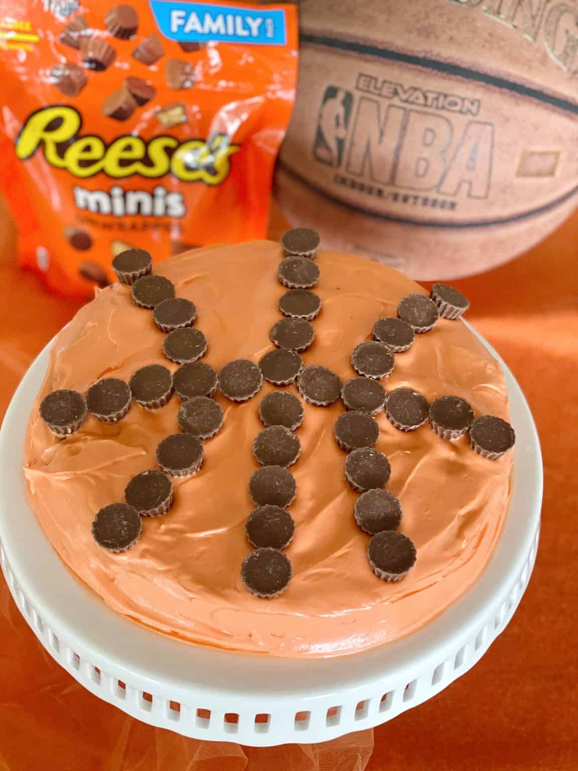 Easy Brownie Basketball Cake Recipe