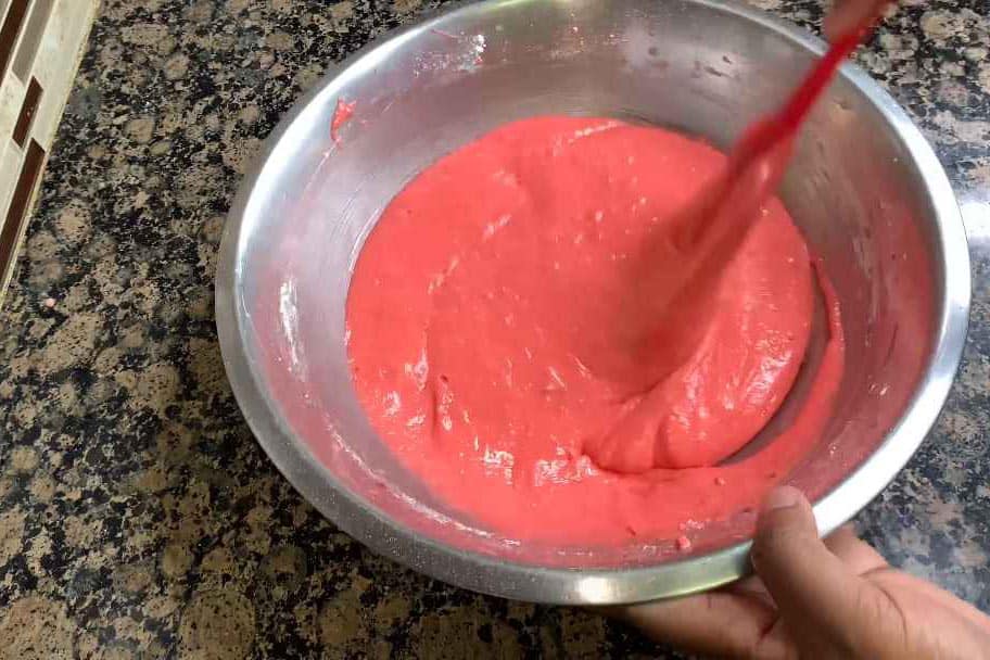 Mixing The Cheesecake Layer
