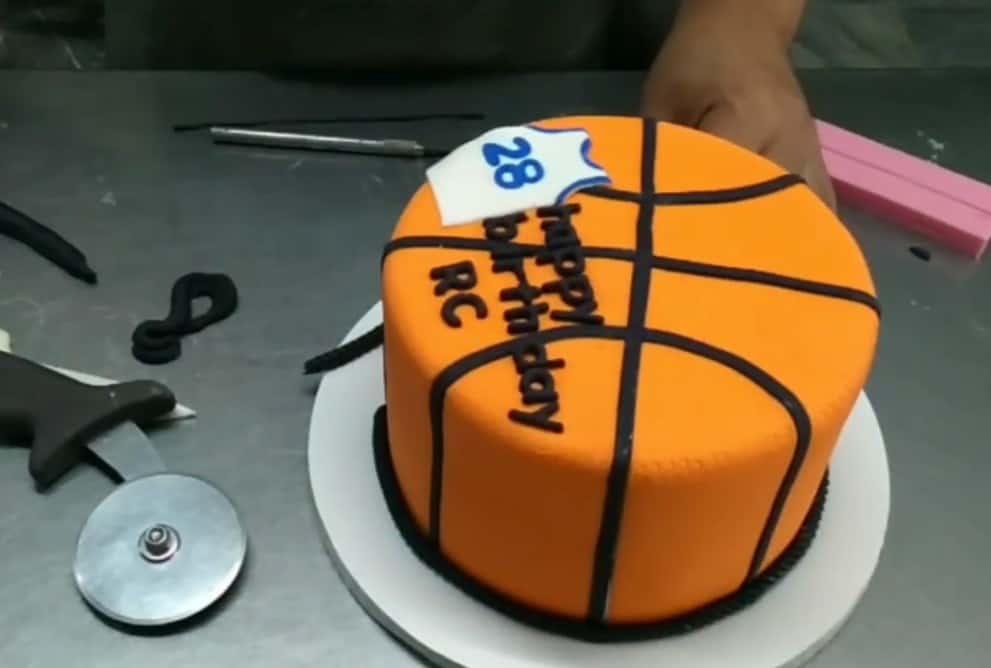 Single Tier Basketball Cake Recipe