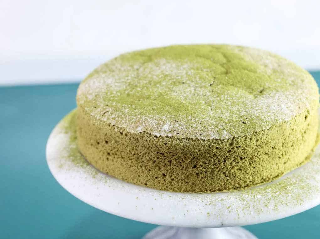 Soft & Fluffy Matcha Cake