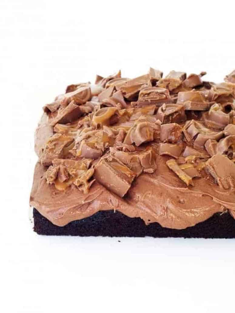 Chocolate Caramel Rolo Cake