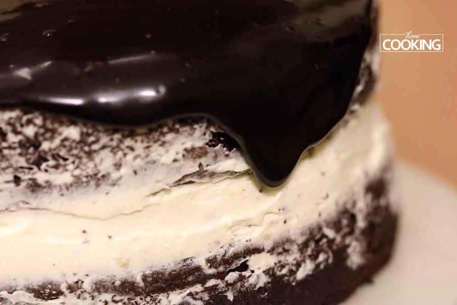 Layer the Cake and Coat it with Ganache