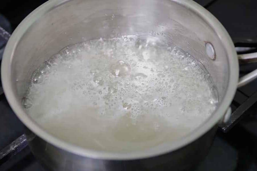 Making the Water and Sucrose Mixture