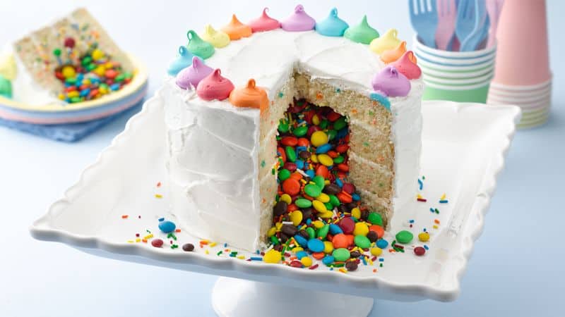 Rainbow Surprise Inside Cake
