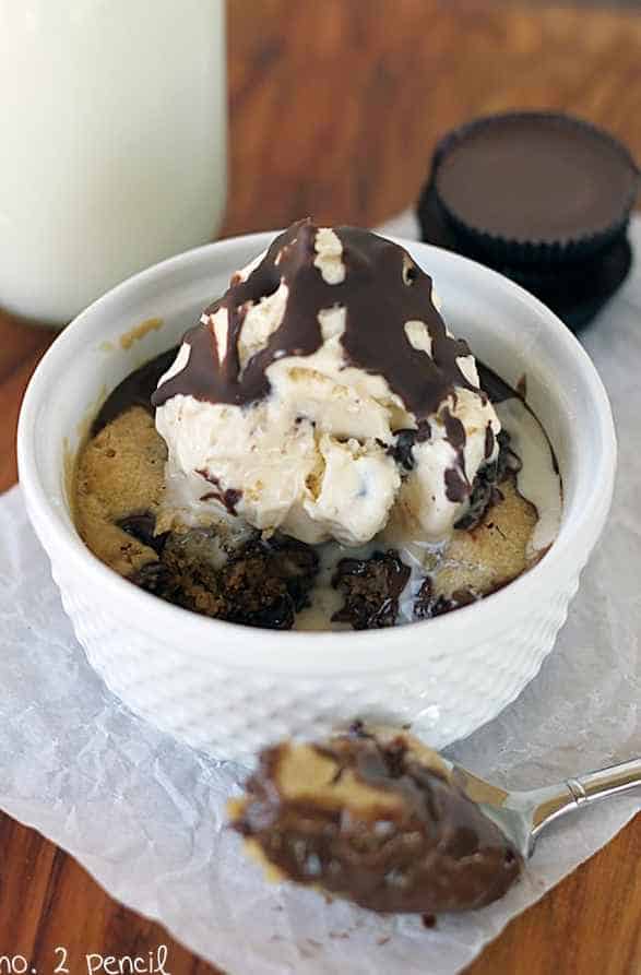 Reeses Stuffed Chocolate Chip Cookie In A Cup