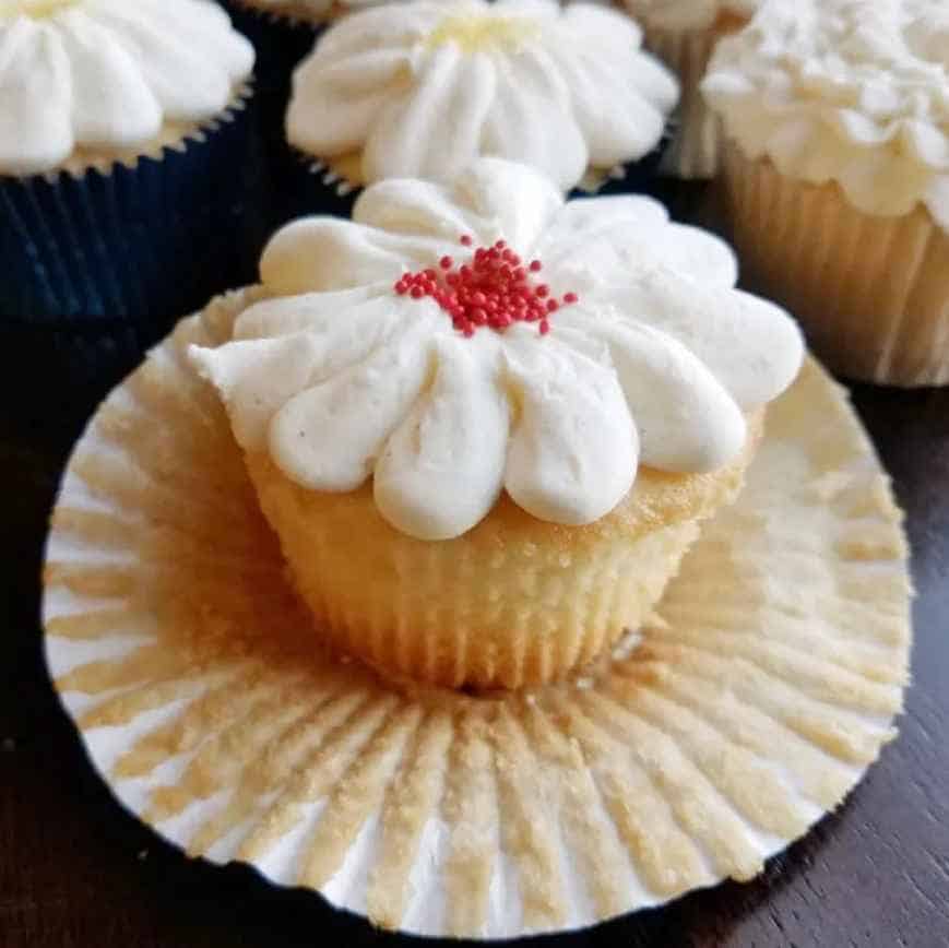 Fluffy White Cupcake